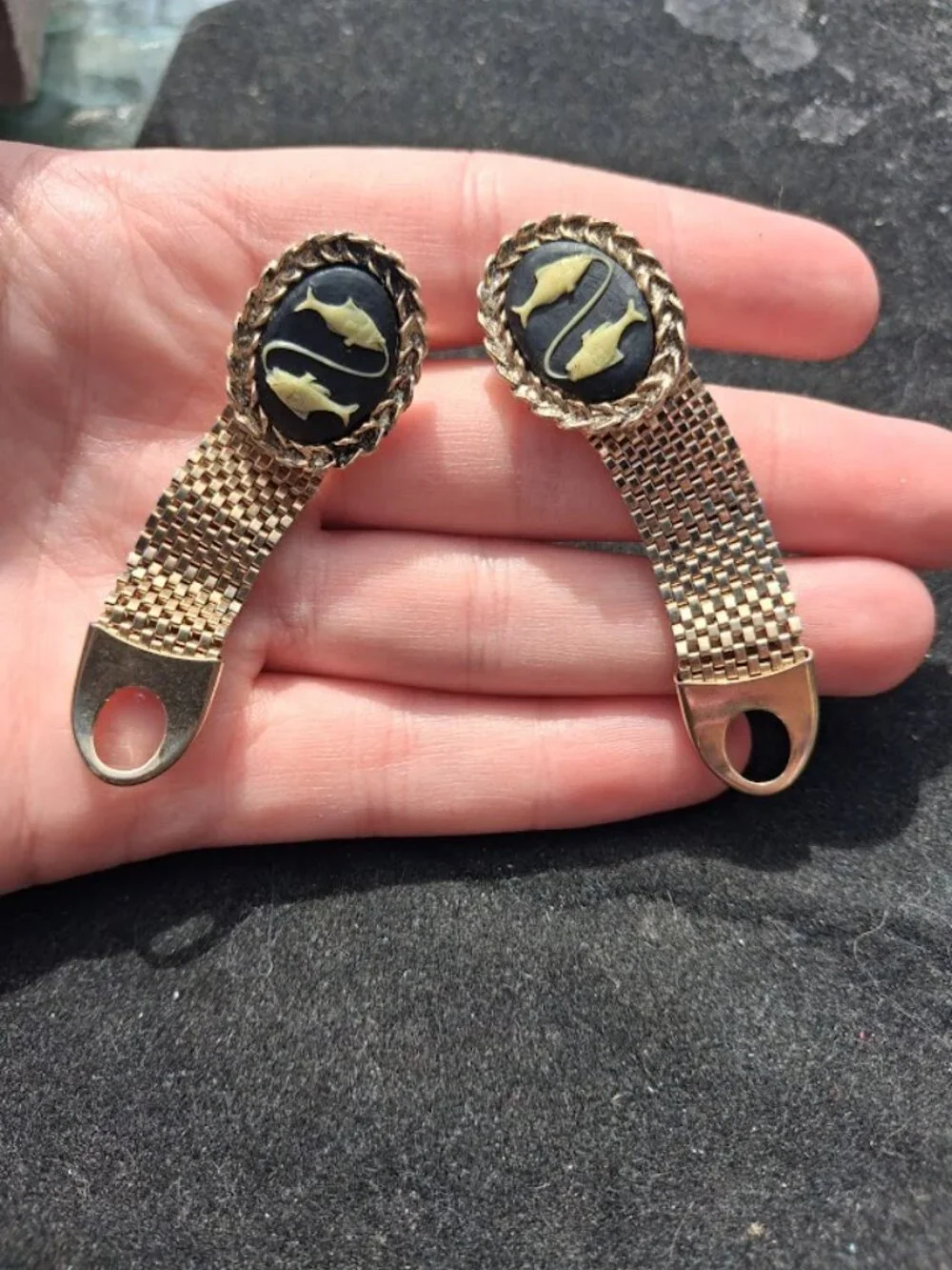 Vintage Fishing cufflinks